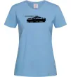 Жіноча футболка Porsche car Блакитний фото
