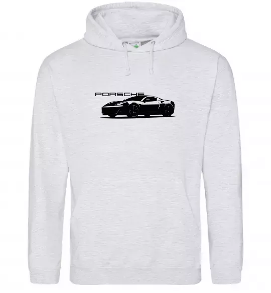 Чоловіча толстовка (худі) Porsche car Сірий меланж фото