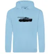 Чоловіча толстовка (худі) Porsche car Блакитний фото