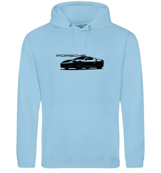 Жіноча толстовка (худі) Porsche car Блакитний фото