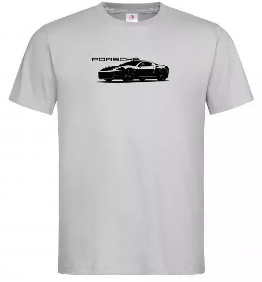 Чоловіча футболка Porsche car Сірий фото