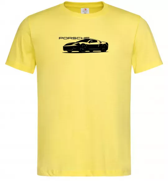 Чоловіча футболка Porsche car Лимонний фото