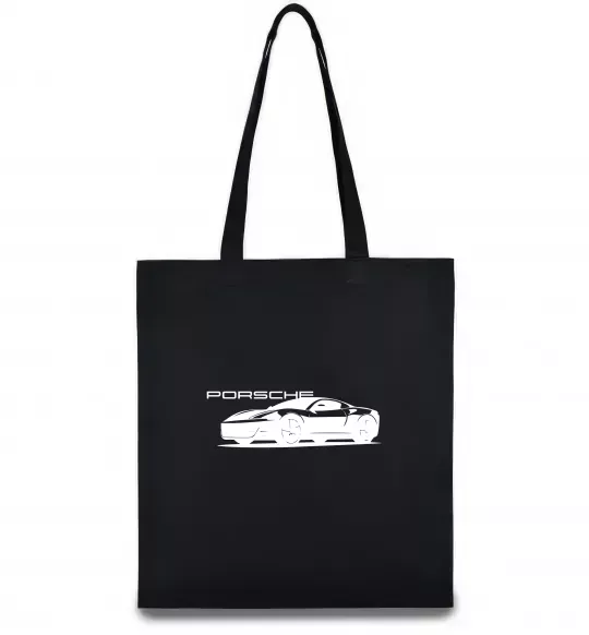 Еко-сумка Porsche car Чорний фото