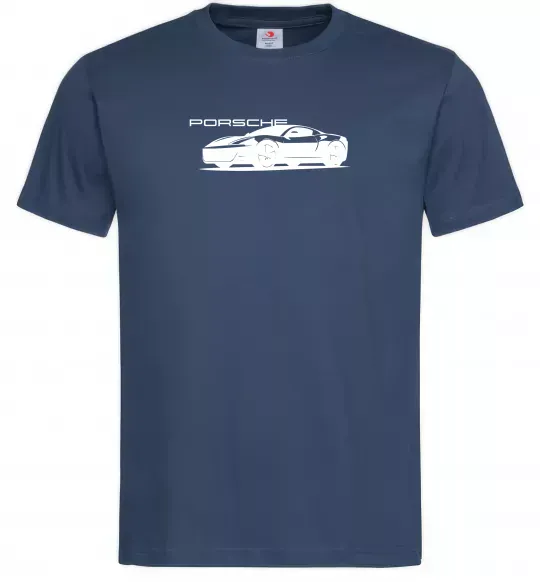 Чоловіча футболка Porsche car Темно-синій фото