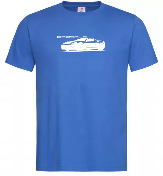 Чоловіча футболка Porsche car Яскраво-синій фото