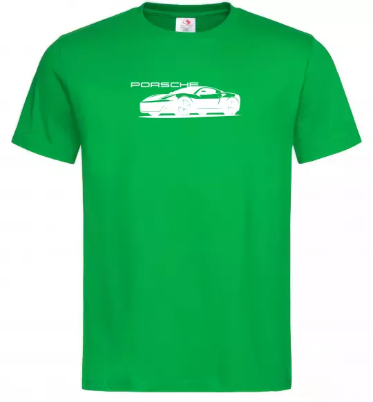 Чоловіча футболка Porsche car Зелений фото