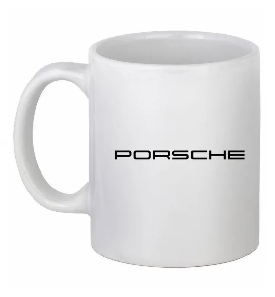 Чашка керамическая Porsche напис Белый фото