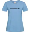 Женская футболка Porsche напис Голубой фото