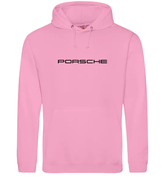 Чоловіча толстовка (худі) Porsche напис Рожевий фото