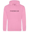 Женская толстовка (худи) Porsche напис Розовый фото