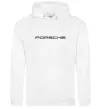 Женская толстовка (худи) Porsche напис Белый фото
