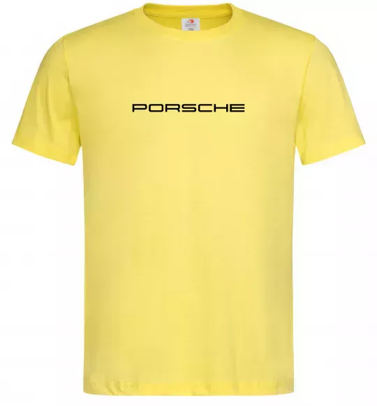 Чоловіча футболка Porsche напис Лимонний фото