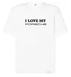 Футболка Оверсайз I love my Porsche Білий фото