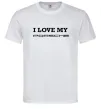 Чоловіча футболка I love my Porsche Білий фото