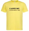 Чоловіча футболка I love my Porsche Лимонний фото