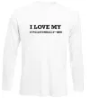 Лонгслів I love my Porsche Білий фото