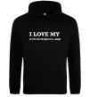 Чоловіча толстовка (худі) I love my Porsche Чорний фото