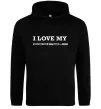 Жіноча толстовка (худі) I love my Porsche Чорний фото