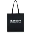 Еко-сумка I love my Porsche Чорний фото