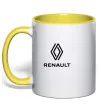 Чашка с цветной ручкой Renault Лимонный фото