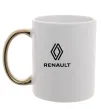 Чашка с цветной ручкой Renault Золото фото