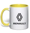 Чашка с цветной ручкой Renault Лимонный фото