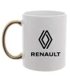 Чашка с цветной ручкой Renault Золото фото