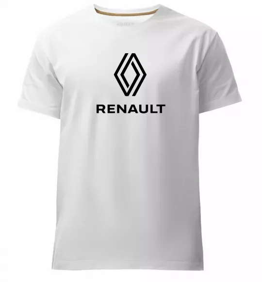 Мужская премиум футболка Renault Белый фото