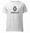 Мужская премиум футболка Renault Белый фото
