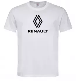 Мужская футболка Renault Белый фото