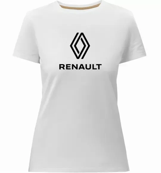 Женская премиум футболка Renault Белый фото
