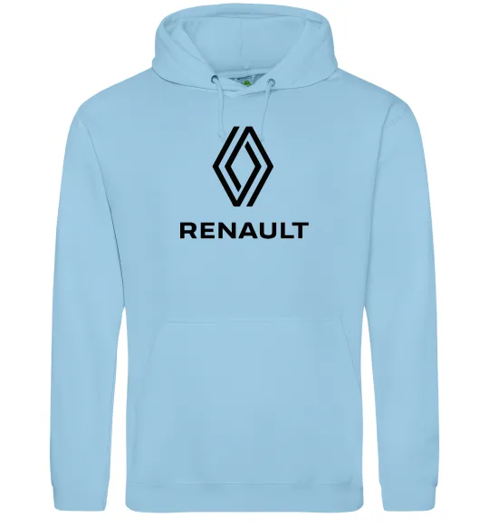 Мужская толстовка (худи) Renault Голубой фото