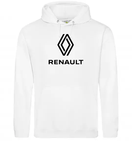 Женская толстовка (худи) Renault Белый фото