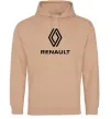Женская толстовка (худи) Renault Песочный фото