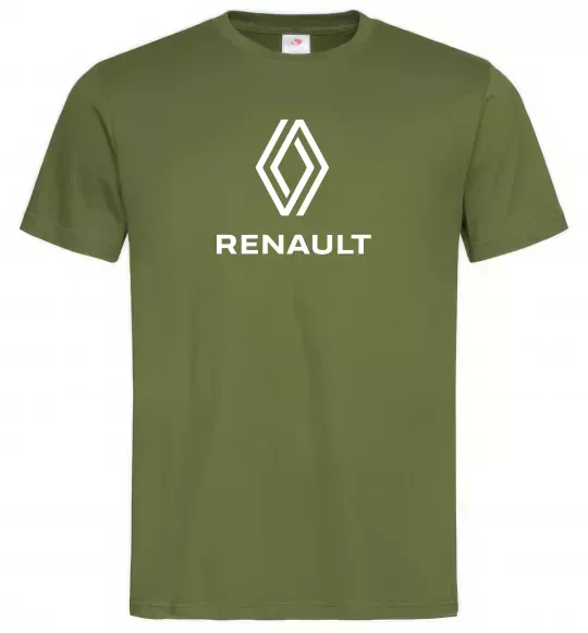 Мужская футболка Renault Оливковый фото