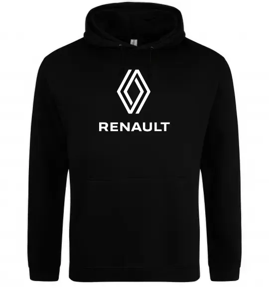 Мужская толстовка (худи) Renault Черный фото