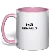 Чашка с цветной ручкой I <3 Renault Нежно розовый Чашка с цветной ручкой I <3 Renault Нежно розовый фото