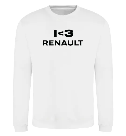 Свитшот I <3 Renault Белый фото