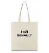 Эко-сумка I <3 Renault Бежевый фото