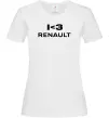 Жіноча футболка I <3 Renault Білий фото