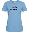 Жіноча футболка I <3 Renault Блакитний фото