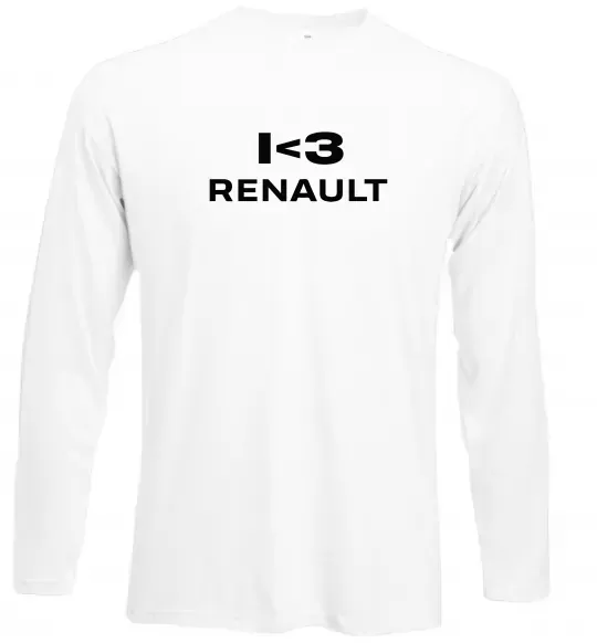 Лонгслив I <3 Renault Белый фото