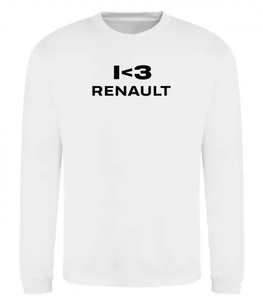 Свитшот I <3 Renault Белый фото