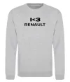 Свитшот I <3 Renault Серый меланж фото