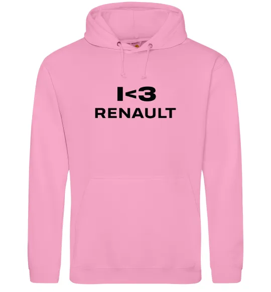 Жіноча толстовка (худі) I <3 Renault Рожевий фото