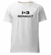 Мужская премиум футболка I <3 Renault Белый фото