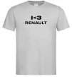 Мужская футболка I <3 Renault Серый фото