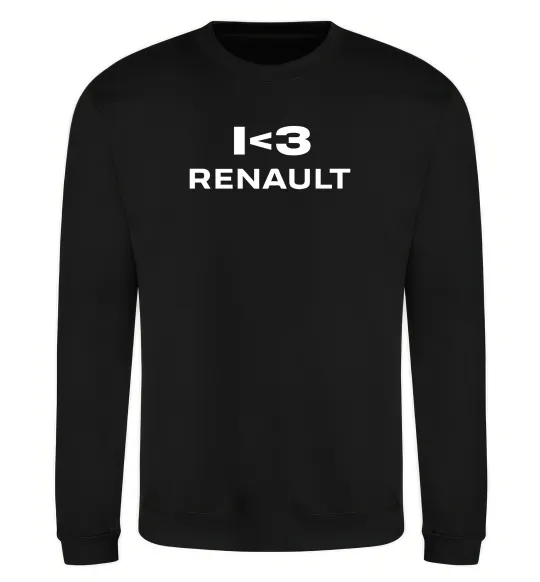 Свитшот I <3 Renault Черный фото