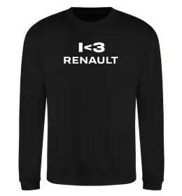 Свитшот I <3 Renault Черный фото
