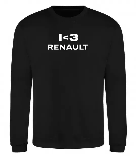 Свитшот I <3 Renault Черный фото